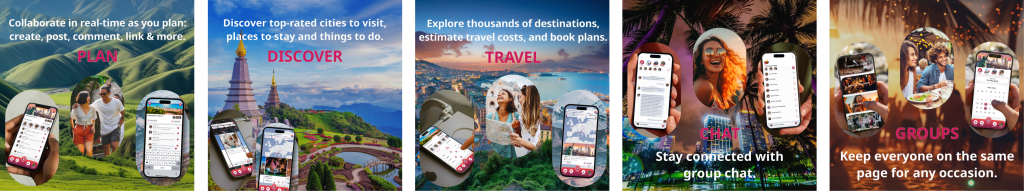 Plan group travel and events the easy way with the only collaborative planning app that lets you chat, plan, discover, create, and book in one spot.
