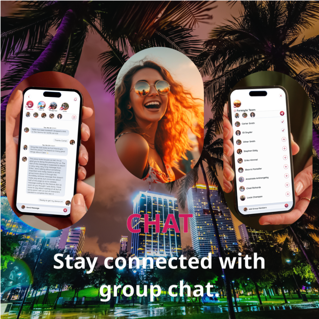 Stay connected with group chat and keep everyone on the same page.