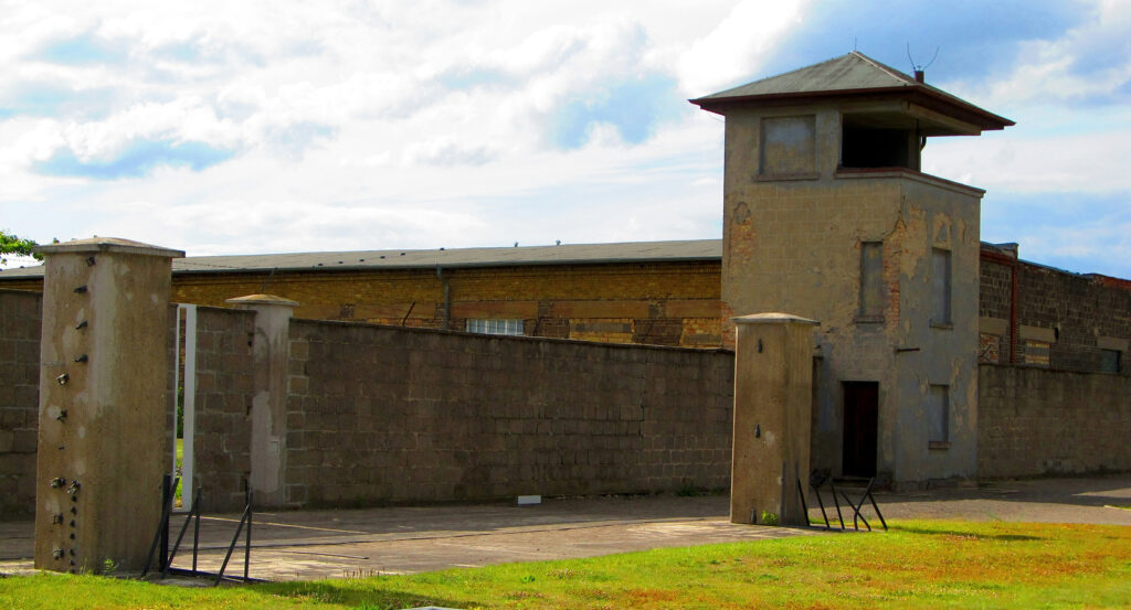 Entrance to Sachsenhausen memorial site in Berlin