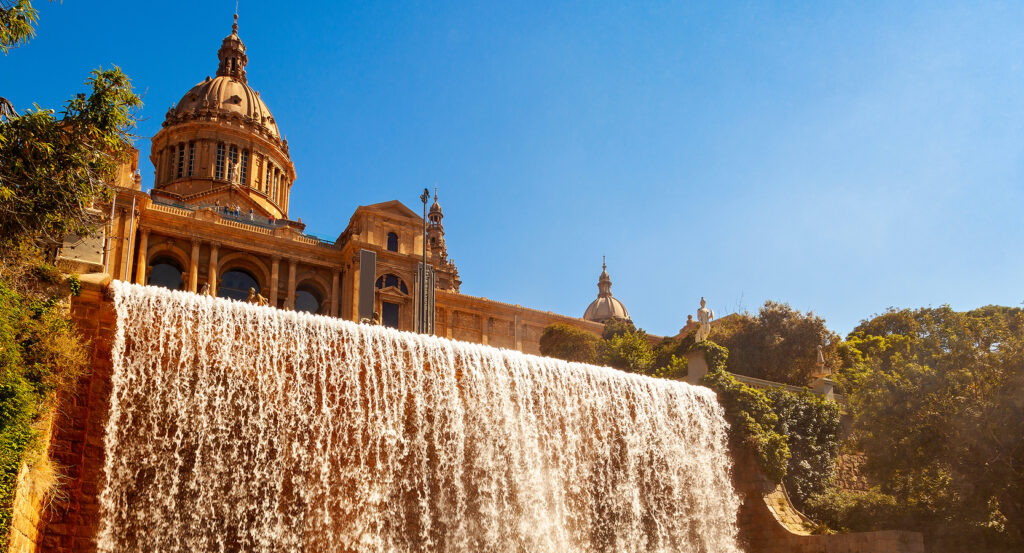 Montjuïc Palace housing the National Art Museum of Catalonia in Barcelona
