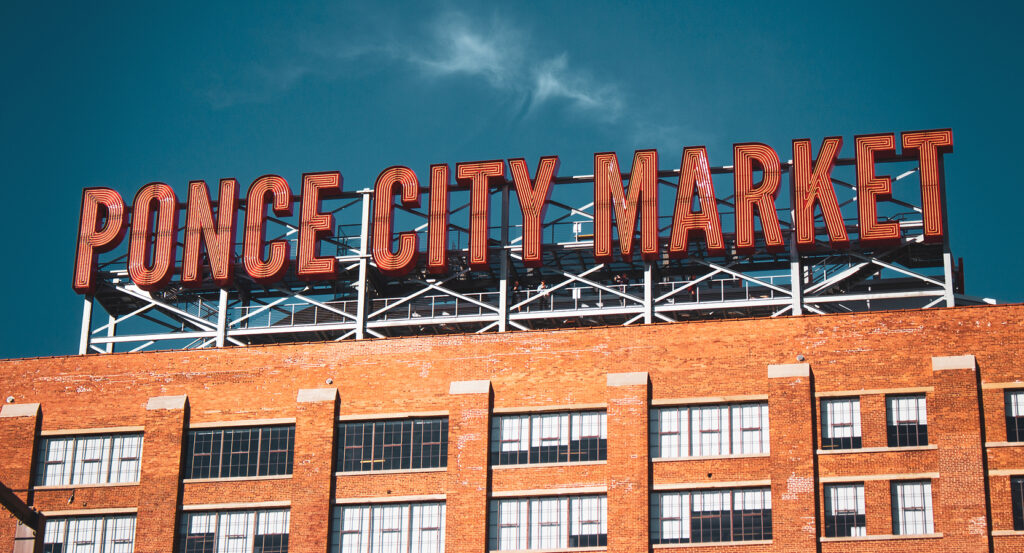 Exterior of Ponce City Market, Atlanta landmark