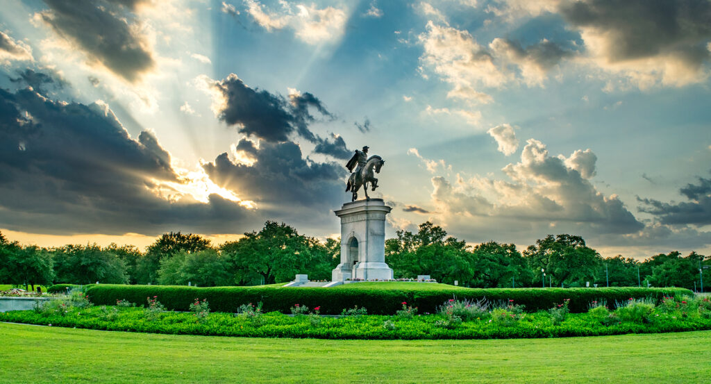 View of Houston Museum District near Hermann Park