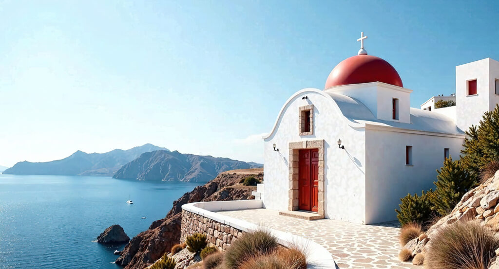 Byzantine Chora Church in Istanbul overlooking the sea