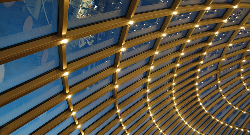 Observation deck of Perlan offering panoramic city views in Reykjavík, Iceland