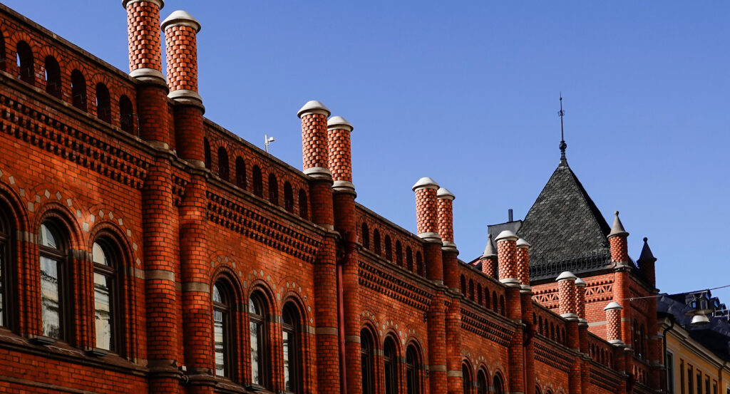 Historic Ostermalm Saluhall market building in Stockholm