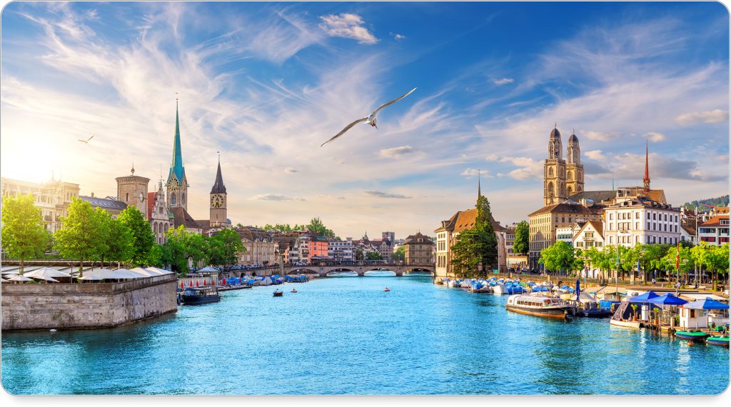 Elegant boutique hotel in Zurich’s Old Town near cobbled streets