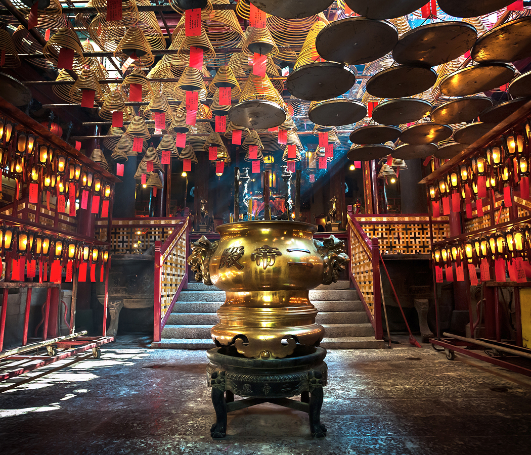 Pray for wealth at Man Mo Temple