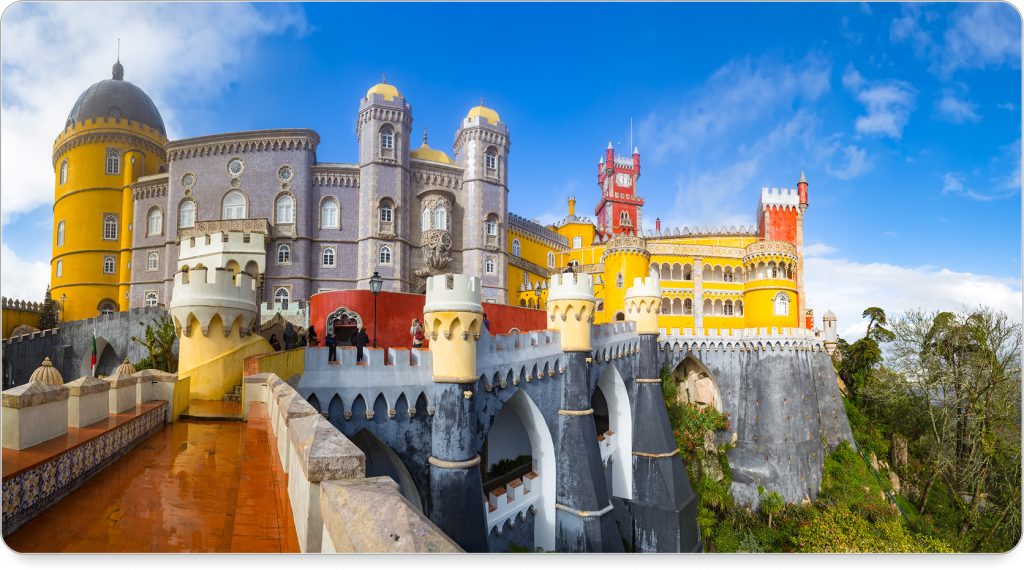 Boutique hotel rooftop with panoramic views of Lisbon and Tagus River