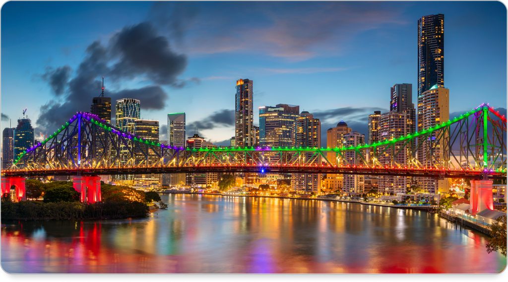 Modern suite with city views near South Bank in Brisbane