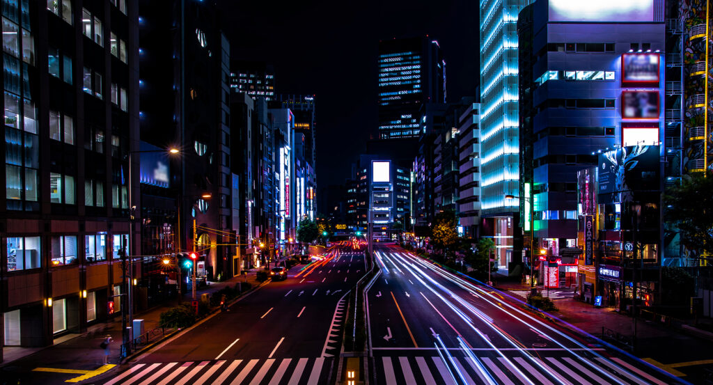 Fashion boutiques along Aoyama’s chic shopping streets in Tokyo