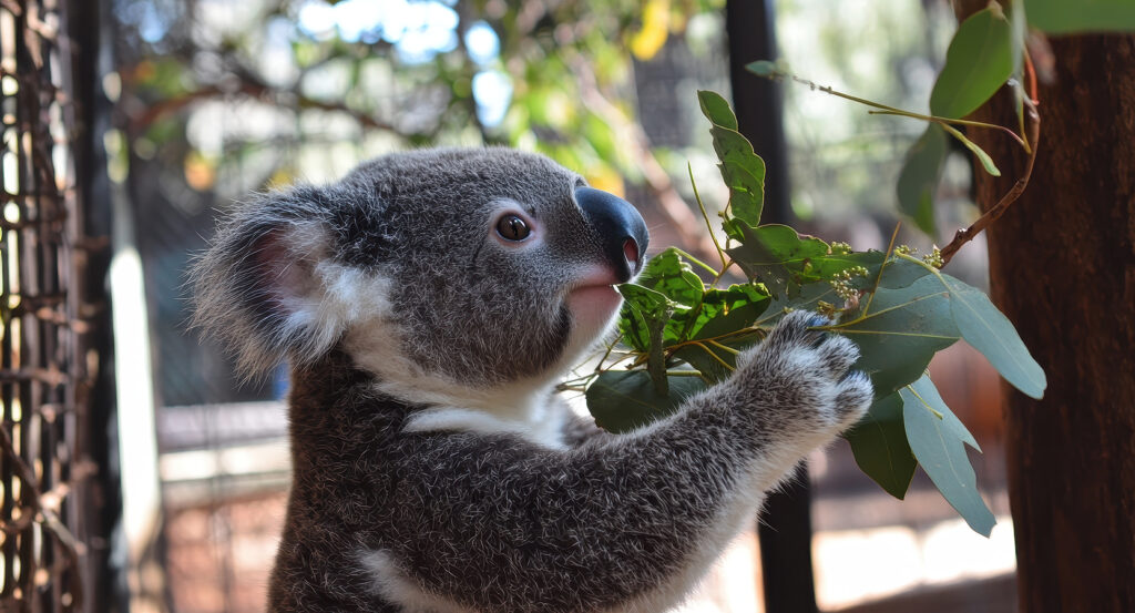 Visitor experience at Lone Pine Koala Sanctuary with koala and native wildlife