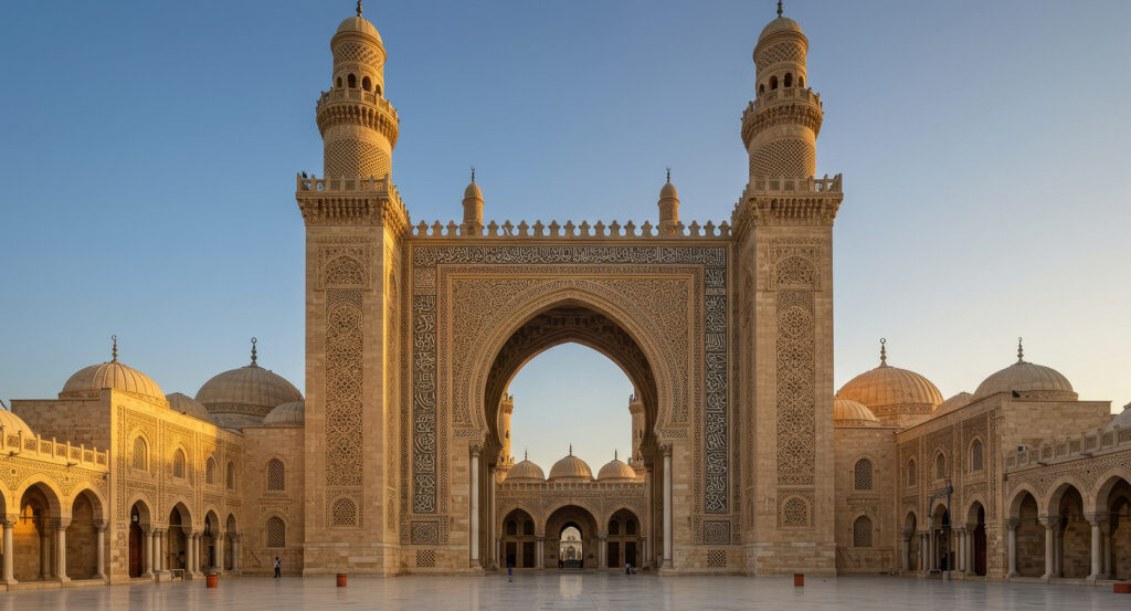 Minarets and domes of Cairo's Al-Azhar Mosque