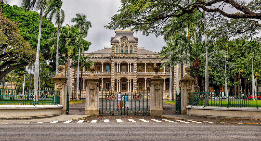 Historic Iolani Palace landmark in Honolulu