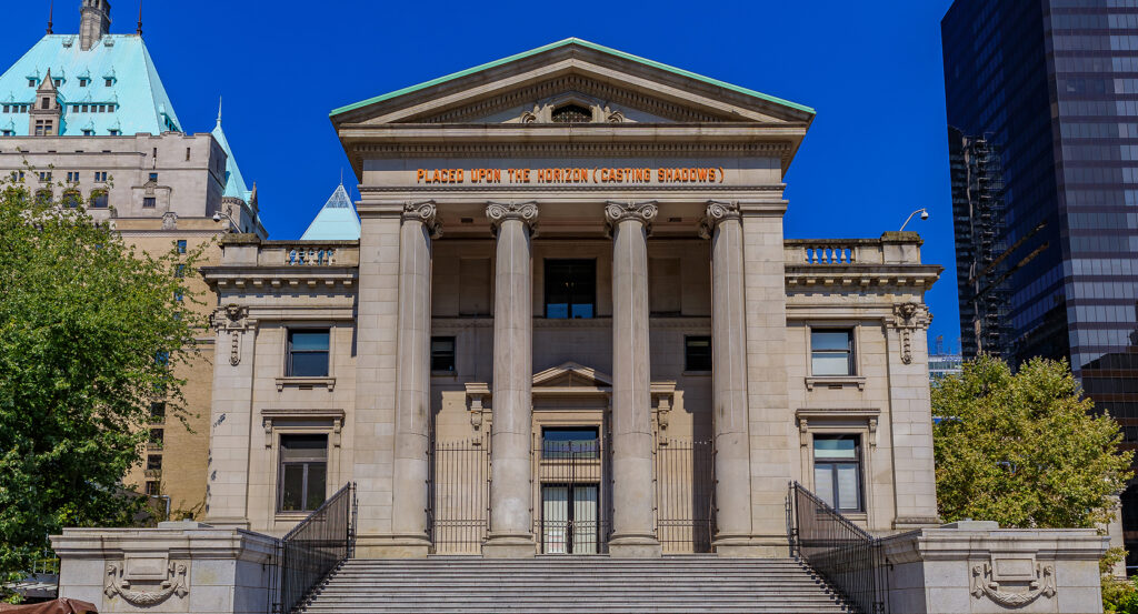 Vancouver Art Gallery historic architecture in downtown