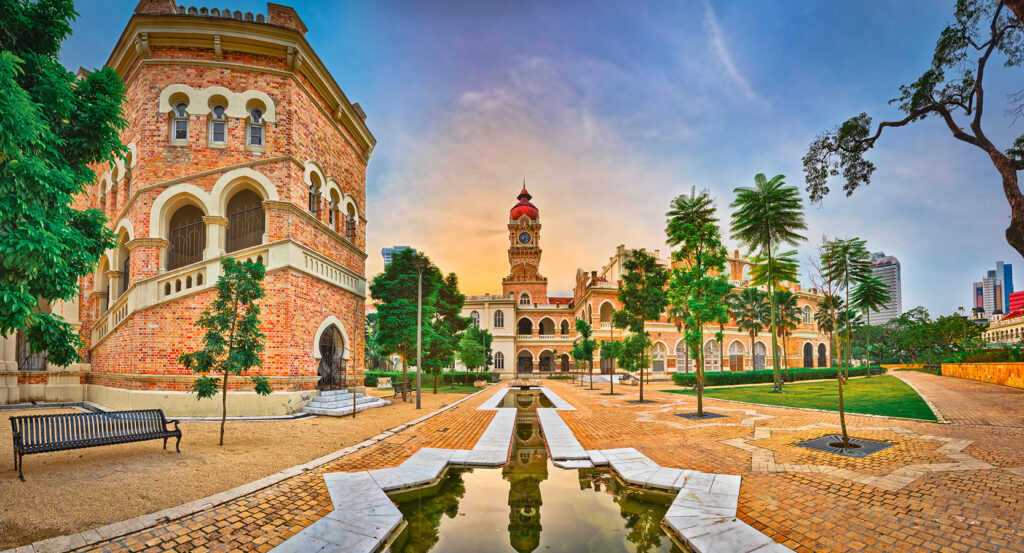 Kuala Lumpur’s Merdeka Square with historic colonial buildings