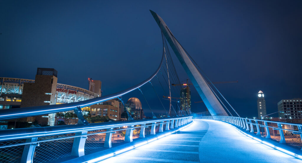 San Diego's Petco Park with skyline views