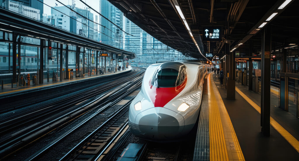 Exterior of Tokyo Station red brick facade in Japan