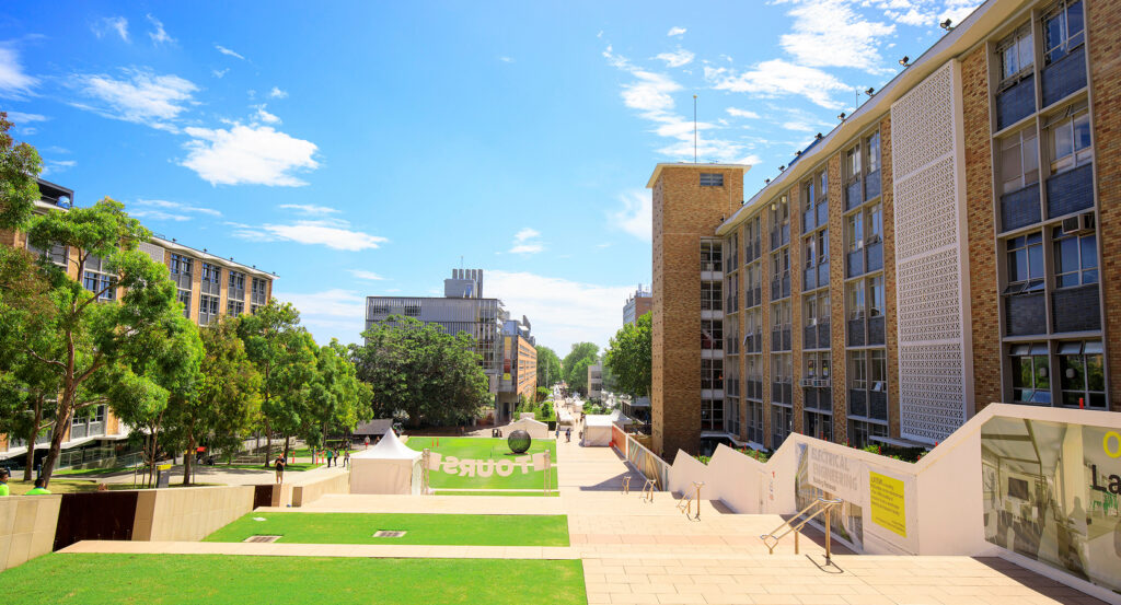 University of New South Wales main walkway at Kensington campus